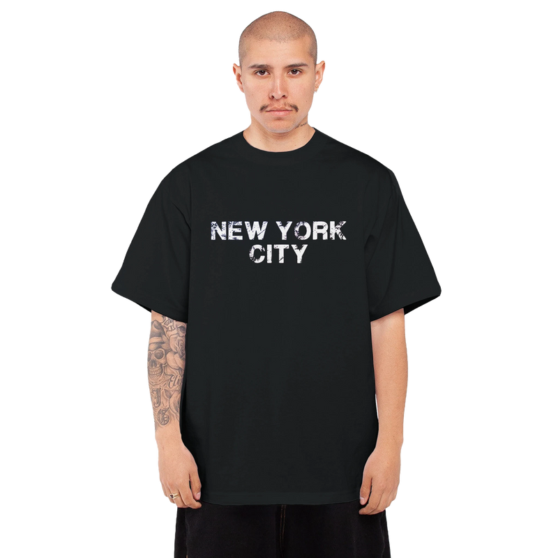 Heavyweight Unisex Crewneck T-shirt | Men's Oversized Heavyweight Crewneck T-Shirt | HEGEMON Heavyweight Tee — Black